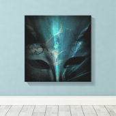 Augen unter Wasser Leinwanddruck (Insitu (Holzboden))