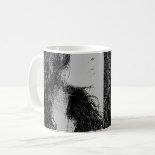 Augen verbergen kaffeetasse (Vorderseite Links)