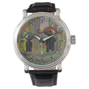 Augen verlassen die Stadt zu Fuß Armbanduhr