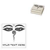 Augen von Buddha + Ihre Ideen Gummistempel (Stempel)