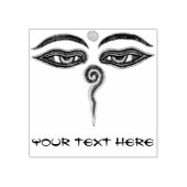 Augen von Buddha + Ihre Ideen Gummistempel (Prägung)