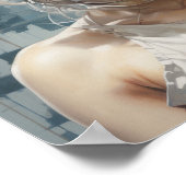 Augen von morgen: Blindes Futuristisches Girl-Post Poster (Ecke)