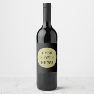 Augen von newt Halloween-Pop Weinetikett