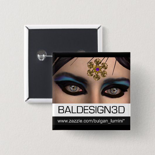 AUGEN VON THEDA /Baldesign3d Button (Vorne & Hinten)