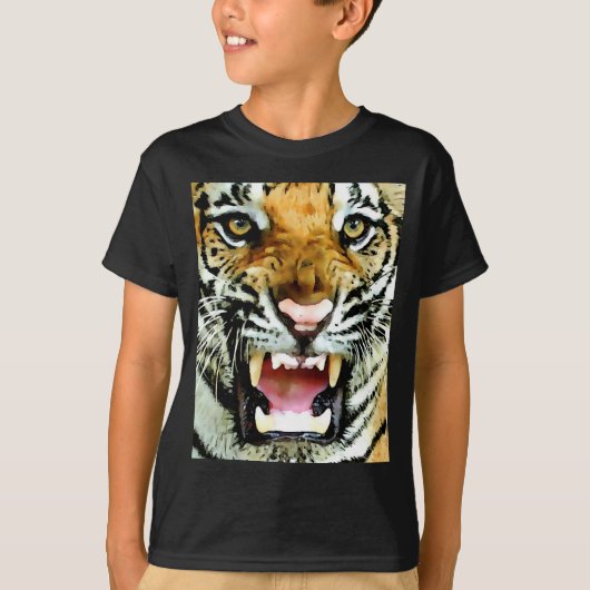 Augen von Tiger T-Shirt (Vorderseite)