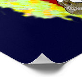 Augen wie das Blazing Fire - Offenbarung 1:14-18 Poster (Ecke)