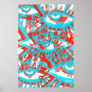 Augen wiederholt poster