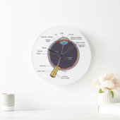 Augenanatomie-Uhr Große Wanduhr (Zuhause)