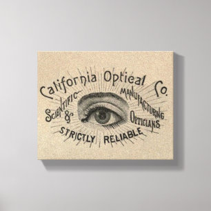 Augenantische Werbung optisch Leinwanddruck