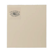 Augenantische Werbung optisch Notizblock (Vorderseite)