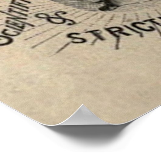 Augenantische Werbung optisch Poster (Ecke)