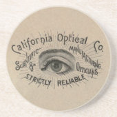 Augenantische Werbung optisch Sandstein Untersetzer (Vorne)