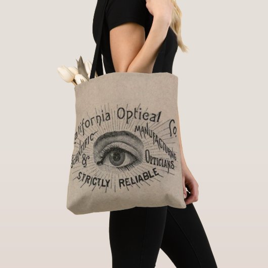 Augenantische Werbung optisch Tasche (Von Nahem)
