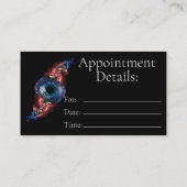 Augenarzt | Augenuntersuchung | Optometristische V Visitenkarte (Rückseite)