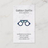 Augenarzt | Augenuntersuchung | Phoropter Visitenkarte (Vorderseite)