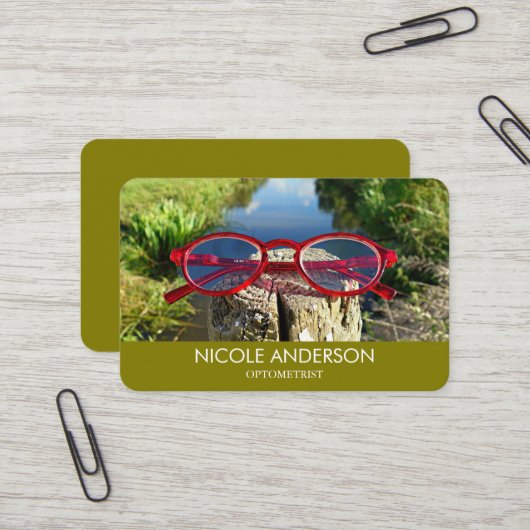 Augenarzt Brille Visitenkarte (Vorderseite/Rückseite Beispiel)