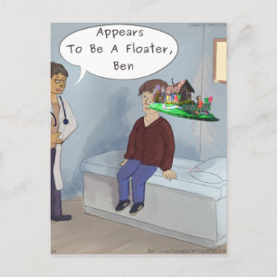 Augenarzt entdeckt einen Paraden-Augenfloater Postkarte