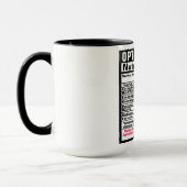 Augenarzt Funny Nutrional Facts Tasse (Links)