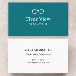 Augenarzt für Optometrie Visitenkarte