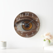 Augenarzt für seltsamen Spaß am Auge Große Wanduhr (Zuhause)