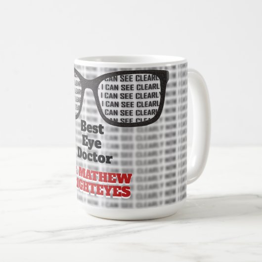 Augenarzt Kaffeetasse (VorderseiteRechts)