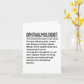 Augenarzt Karte (Gelbe Blume)