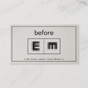 Augenarzt Ophthalmologie Optometrie Ophthalmologe Visitenkarte