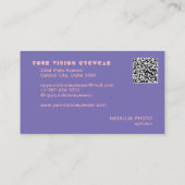 Augenarzt, Optiker Visitenkarte (Rückseite)