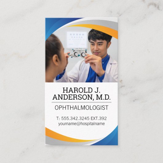 Augenarzt | Optometrie Visitenkarte (Vorderseite)