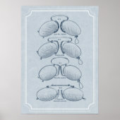 Augenarzt, Optometriker oder Optikerbüro Poster (Vorne)