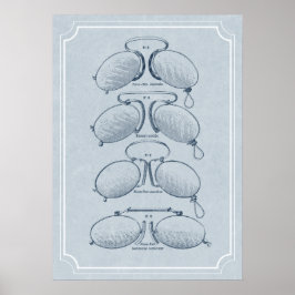 Augenarzt, Optometriker oder Optikerbüro Poster