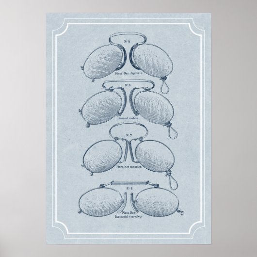 Augenarzt, Optometriker oder Optikerbüro Poster (Vorne)