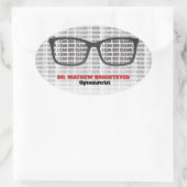 Augenarzt Ovaler Aufkleber (Tasche)