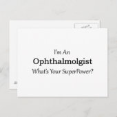 Augenarzt Postkarte (Vorne/Hinten)