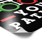 Augenarzt Sie Patient Funny Optometrist Fotodruck (Ecke)