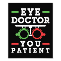 Augenarzt Sie Patient Funny Optometrist
