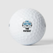 Augenarzt Sie Patient Funny Optometrist Golfball (Vorderseite)