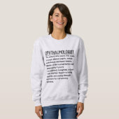 Augenarzt Sweatshirt (Vorne ganz)