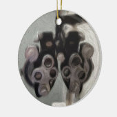 Augenarzt-Test-Verzierung Keramikornament (Links)