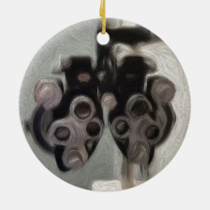 Augenarzt-Test-Verzierung Keramikornament