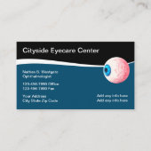 Augenarzt und Augenarzt Visitenkarte (Vorderseite)