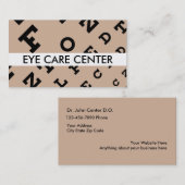 Augenarzt-Visitenkarten Visitenkarte (Vorne/Hinten)