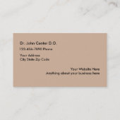 Augenarzt-Visitenkarten Visitenkarte (Rückseite)