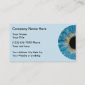 Augenarztbüro Visitenkarte (Vorderseite)