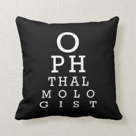 Augenarztophthalmologist-Visions-Test Kissen