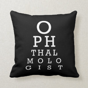 Augenarztophthalmologist-Visions-Test Kissen