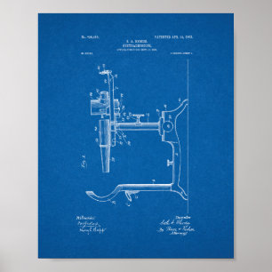 Augenarztpatent - Blueprint Poster