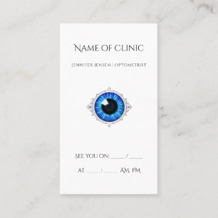 Augenarztpraxis Blue Eye Visitenkarte