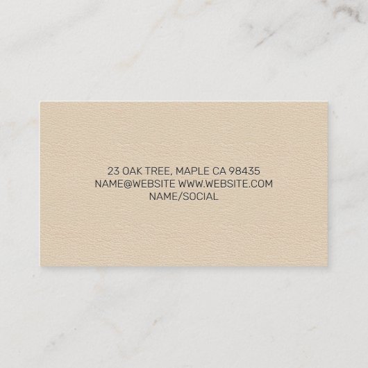 Augenausrüstung | Optometriker Visitenkarte (Rückseite)