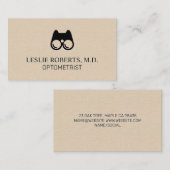 Augenausrüstung | Optometriker Visitenkarte (Vorne/Hinten)